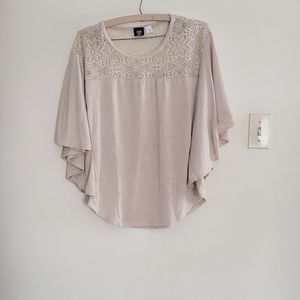 Route 66 flutter sleeve top